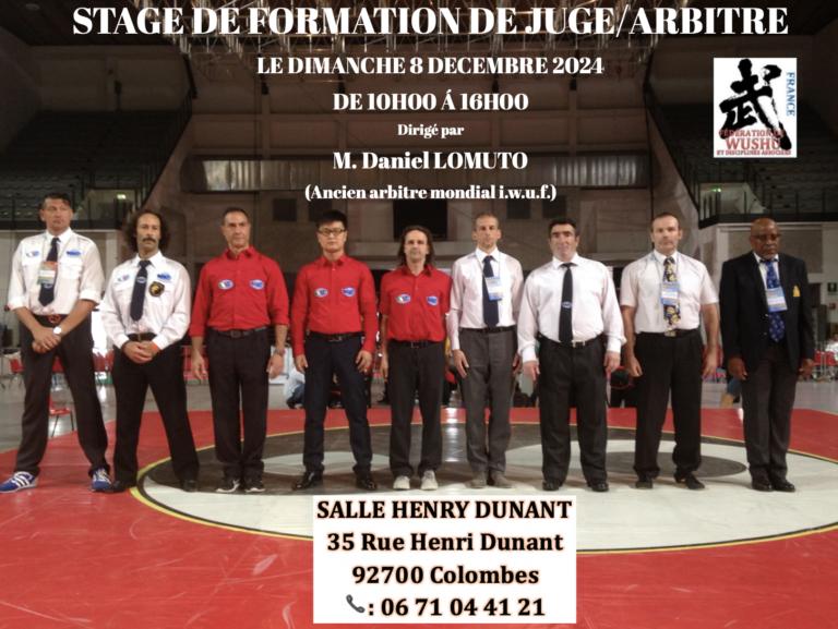 Lire la suite à propos de l’article STAGE DE FORMATION DE JUGE/ARBITRE 2024